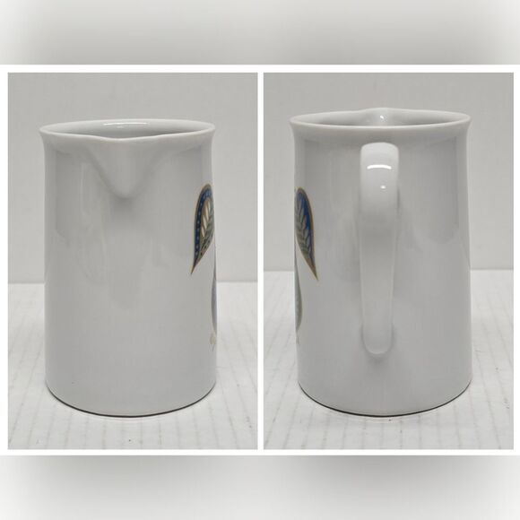 Georges Briard Creamer Forbidden Fruit Blue-green Pear with leaves Vintage MCM - Picture 5 of 7